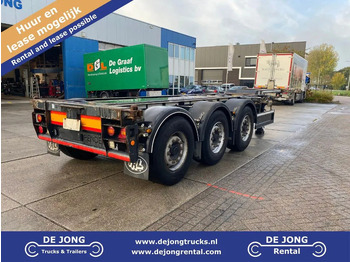 Renders Euro 800 3DFCST / Container Chassis / 45FT / 1x Lift Axle / 2x Extendable - Container transporter/ Swap body semi-trailer