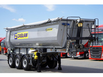 ZASŁAW WYWROTKA 26 m3 / STALOWA / HP / OŚ PODNOSZONA / RYNNA / 2017 - Tipper semi-trailer