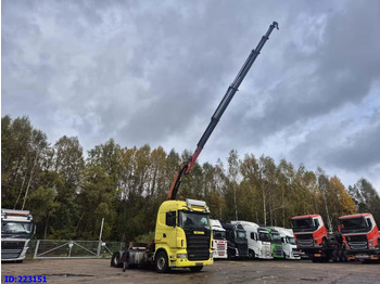 SCANIA R420 6x2 + Crane Palfinger PK23500 + Remote control - Tractor unit