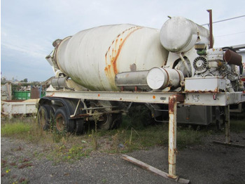 Concrete mixer semi-trailer