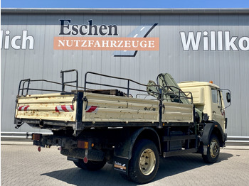 Dropside/ Flatbed truck, Crane truck Mercedes-Benz 1017 A 4x4 / HIAB 060-2 Kran: picture 5