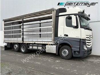 Curtainsider truck MERCEDES-BENZ Actros 2545 LL Pritsche, Klima, Standklima, PPC, EU 6 MP 4 - Edscha: picture 2 Curtainsider truck MERCEDES-BENZ Actros 2545 LL Pritsche, Klima, Standklima, PPC, EU 6 MP 4 - Edscha: picture 2
