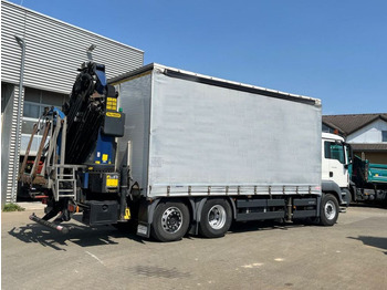 Dropside/ Flatbed truck, Crane truck MAN TG-S 26.360 6x2-2LL Pritsche Heckkran 34m/to, Ji: picture 5