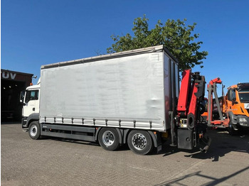 Dropside/ Flatbed truck, Crane truck MAN TG-S 26.400 6x2-2 BL Pritsche Heckkran 5xhydr.Au: picture 3