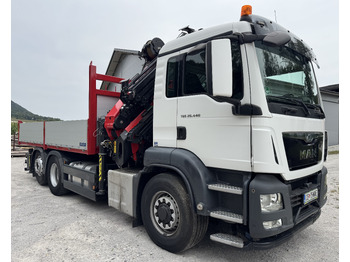 Dropside/ Flatbed truck MERCEDES-BENZ Hiab Palfinger Fassi F275-5 JIB-3: picture 5