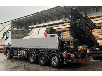 Dropside/ Flatbed truck MERCEDES-BENZ Hiab Palfinger Fassi F275-5 JIB-3: picture 2