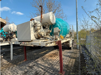 Concrete mixer truck Betonmischer-Auflieger Stetter 10 m³ mit Motor: picture 3