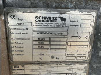 Tipper trailer Schmitz Cargobull ZKI 18-4.9 ZKI 18-4.9, Stahlbordwände ca. 10m³, Rahmen Verzinkt: picture 3