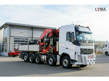 Dropside/ Flatbed truck, Crane truck Volvo FASSI 2150 RAL2.28FJ L816L - REFERENZ FZG!: picture 1