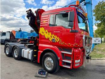 Crane truck MAN TGA 33.530 6x4 - 90T + CRANE HMF 3720 K6 (17.3m) - RETARDER - MANUAL ZF - EURO 3 - 590.000km - ALCOA -  BIG AXLES HUB REDUCTION - BE TRUCK - TOP CONDITION: picture 2