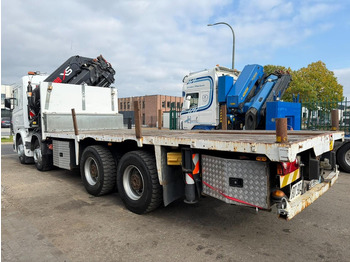 Dropside/ Flatbed truck, Crane truck Scania 114C-380 8x4 PRITSCHE + KRAN HIAB 700 E-5 - PLATFORM 6m80 + TWISTLOCKS - MANUAL - RETARDER - STEEL SPRING / BIG AXLE HUB REDUCTION  - AP ACHSEN: picture 5