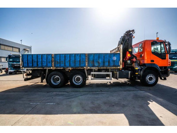Dropside/ Flatbed truck, Crane truck Iveco TRAKKER 360-6X4-E5+PALFINGER 23002/5x: picture 3