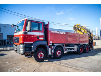 Dropside/ Flatbed truck, Crane truck MAN TGS 41.400 BB + EFFER 525/6x+JIB 6x: picture 5