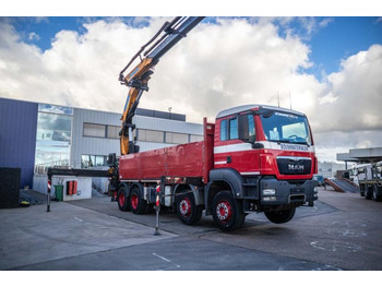 Dropside/ Flatbed truck, Crane truck MAN TGS 41.400 BB + EFFER 525/6x+JIB 6x: picture 4