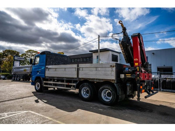 Dropside/ Flatbed truck, Crane truck Volvo FH 12-340 - HMF 2420 K6 (2012): picture 5
