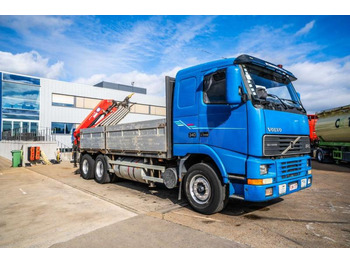 Dropside/ Flatbed truck, Crane truck Volvo FH 12-340 - HMF 2420 K6 (2012): picture 2
