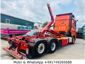 Hook lift truck, Crane truck Mercedes-Benz Actros V 2551 L BL 6x2 *Retarder/Hyva-18-60-S: picture 4