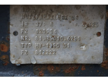 Rear axle for Truck MAN HY-1350-01 37/8: picture 4
