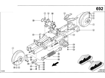 Undercarriage parts CLAAS