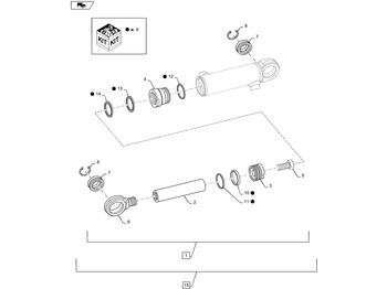 Hydraulic cylinder NEW HOLLAND