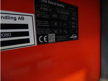 Reach truck Linde R16HD-01: picture 5 Reach truck Linde R16HD-01: picture 5