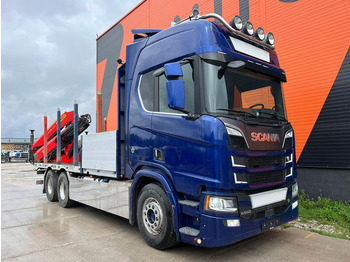 Dropside/ Flatbed truck, Crane truck Scania R 650 6x4 PK24001 / PLATFORM L=6800 mm: picture 4