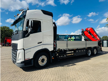 Dropside/ Flatbed truck, Crane truck Volvo FH 540 6x2 Container Fassi F545 Heck: picture 3