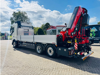 Dropside/ Flatbed truck, Crane truck Volvo FH 540 6x2 Container Fassi F545 Heck: picture 4