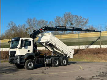 Tipper, Crane truck MAN TGS 28.440 6x4-4/3-Seiten- Kipper / Hiab 228-6: picture 3