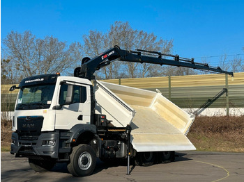 Tipper, Crane truck MAN TGS 28.440 6x4-4/3-Seiten- Kipper / Hiab 228-6: picture 2