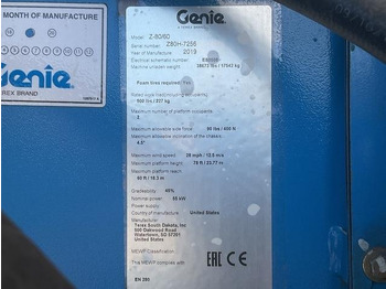 Articulated boom Genie Z80/60: picture 5