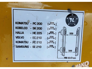 New Attachment for Construction machinery Nowa łyżka TL 107cm do koparki Miller fi 80: picture 5