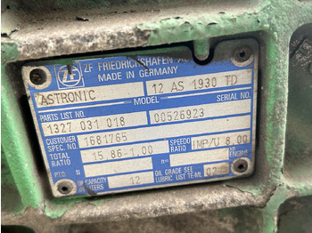 Gearbox for Truck DAF DAF CF85 12AS1930 TD 1681765   DAF CF 85: picture 3