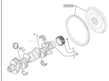 Crankshaft for Truck FPT IVECO CASE Cursor11 F3GFE613A B001 5801863562 The crankshaft tile green 8099139: picture 4