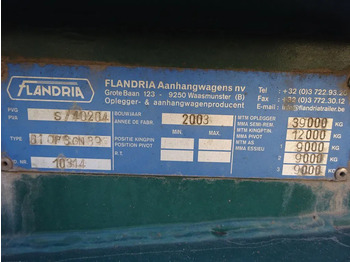 Container transporter/ Swap body semi-trailer Flandria 40 FT Container Chassis / BPW + Disc / Lift Axle: picture 5