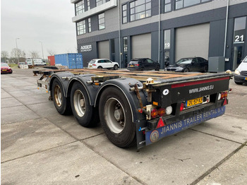 Container transporter/ Swap body semi-trailer Pacton TXC 343 Multi / 3x Extendable / 1x Lift Axle: picture 3