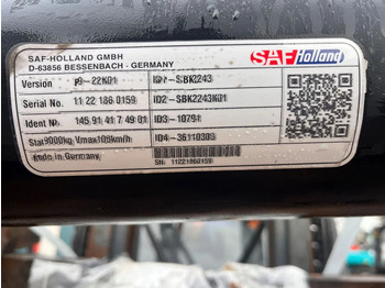 Axle and parts SAF - HOLLAND P9-22K01 and SKRB9022K AXLE: picture 5