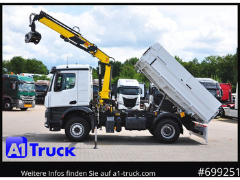 Crane truck, Tipper MERCEDES-BENZ Arocs 1840, Kipper + Kran,Funk Navi,: picture 2