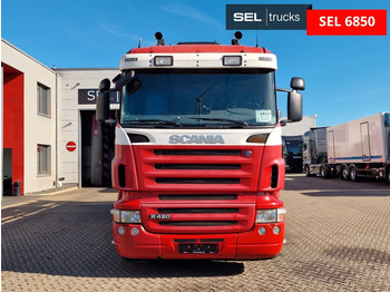 Crane truck, Dropside/ Flatbed truck Scania R 380 LB6X2*4MNA / Retarder / HIAB 166K: picture 2