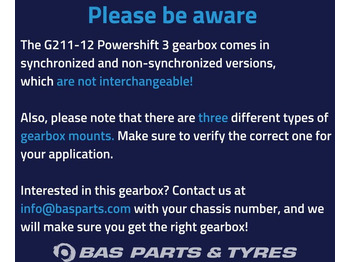 Gearbox for Truck Mercedes-Benz Antos MP4 Mercedes G211-12 KL Powershift 3 Versnellingsbak A 001 260 36 00: picture 3