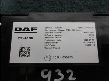 Electrical system for Truck DAF 2324190 REGELEENHEID DAF XG 480 EURO 6 MODEL 2023: picture 3