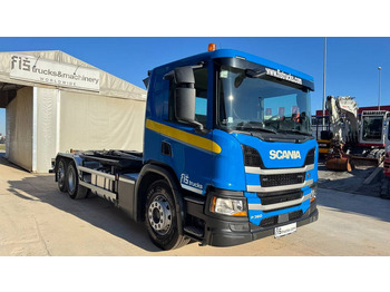Container transporter/ Swap body truck Scania P 360 6x2 palfinger abroll tipper - steering axle: picture 3