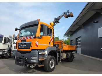Tipper MAN TGS 18.320 4x4 – Wywrotka trójstronna Meiller + Kran HIAB | Komunalny | Euro 5: picture 4 Tipper MAN TGS 18.320 4x4 – Wywrotka trójstronna Meiller + Kran HIAB | Komunalny | Euro 5: picture 4