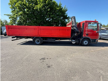 Dropside/ Flatbed truck, Crane truck MAN TGL 12.210  mit Kran: picture 5