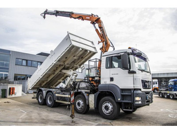 Tipper, Crane truck MAN TGS 35.400+TEREX 16T/2: picture 2
