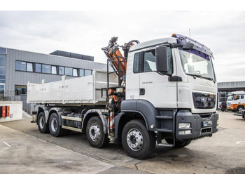Tipper, Crane truck MAN TGS 35.400+TEREX 16T/2: picture 5