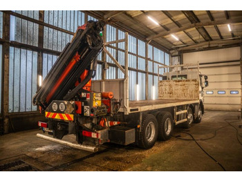 Dropside/ Flatbed truck, Crane truck Renault KERAX 380DXI-8x4+PK18TM/3EXT: picture 3