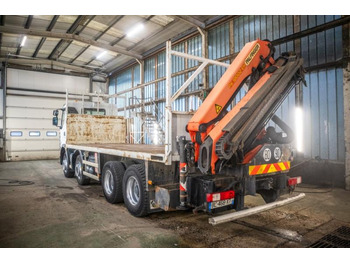 Dropside/ Flatbed truck, Crane truck Renault KERAX 380DXI-8x4+PK18TM/3EXT: picture 4