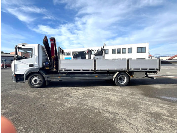 Dropside/ Flatbed truck, Crane truck Mercedes truck ATEGO, 1527, Crane HMF 1120 - K5: picture 5