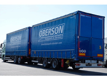 Curtainsider truck MAN TGX 26.460 / ZESTAW TANDEM PRZEJAZDOWY / 120 M3: picture 3